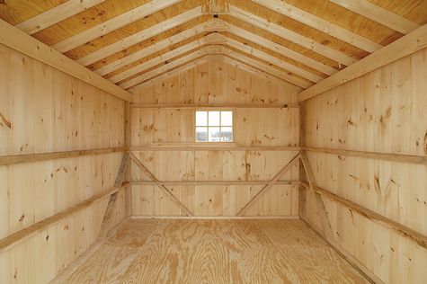 12x24 garage interior - custom barns and buildings - the