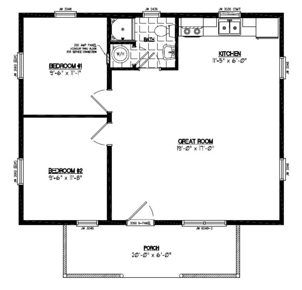 Certified Floor Plan - Pioneer Floor Plan - #24PR1201 - 24 x 30
