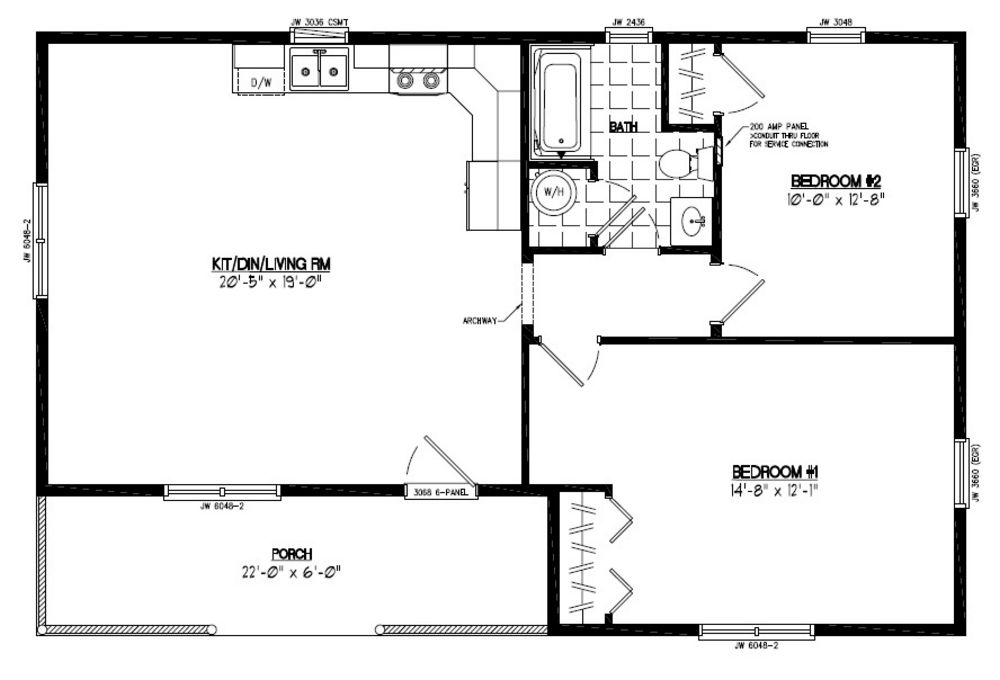 24 X 40 Floor Plans