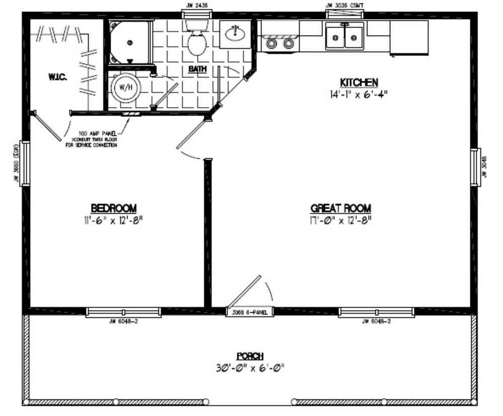 26x30 Lincoln Certified Floor Plan 26LN901 Custom
