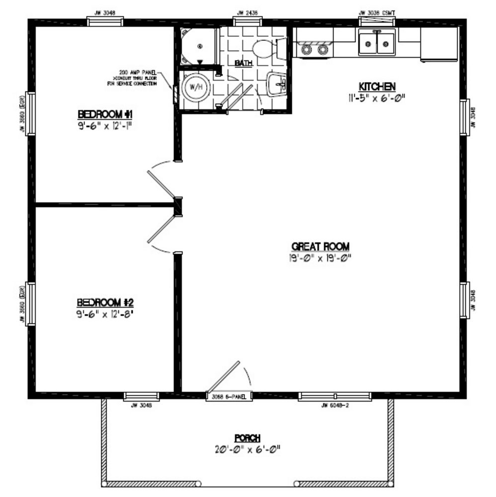 26x30 Pioneer Certified Floor Plan 26PR1201 Custom