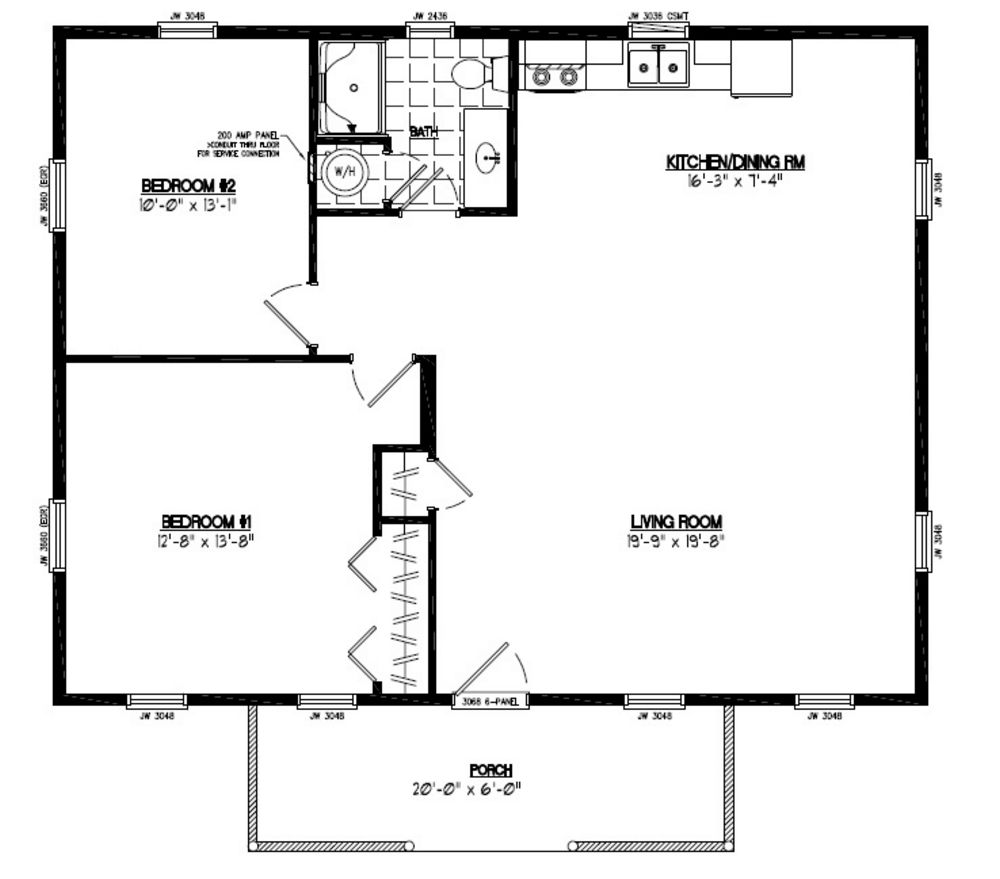 28 X 36 Floor Plans