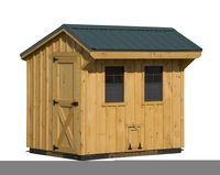 6x8 quaker chicken coop - custom barns and buildings - the