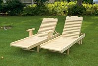 Outdoor Furniture - Wood Traditional Chaise Lounge
