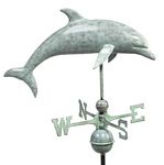 Weathervane - Blue Verde Dolphin Weathervane