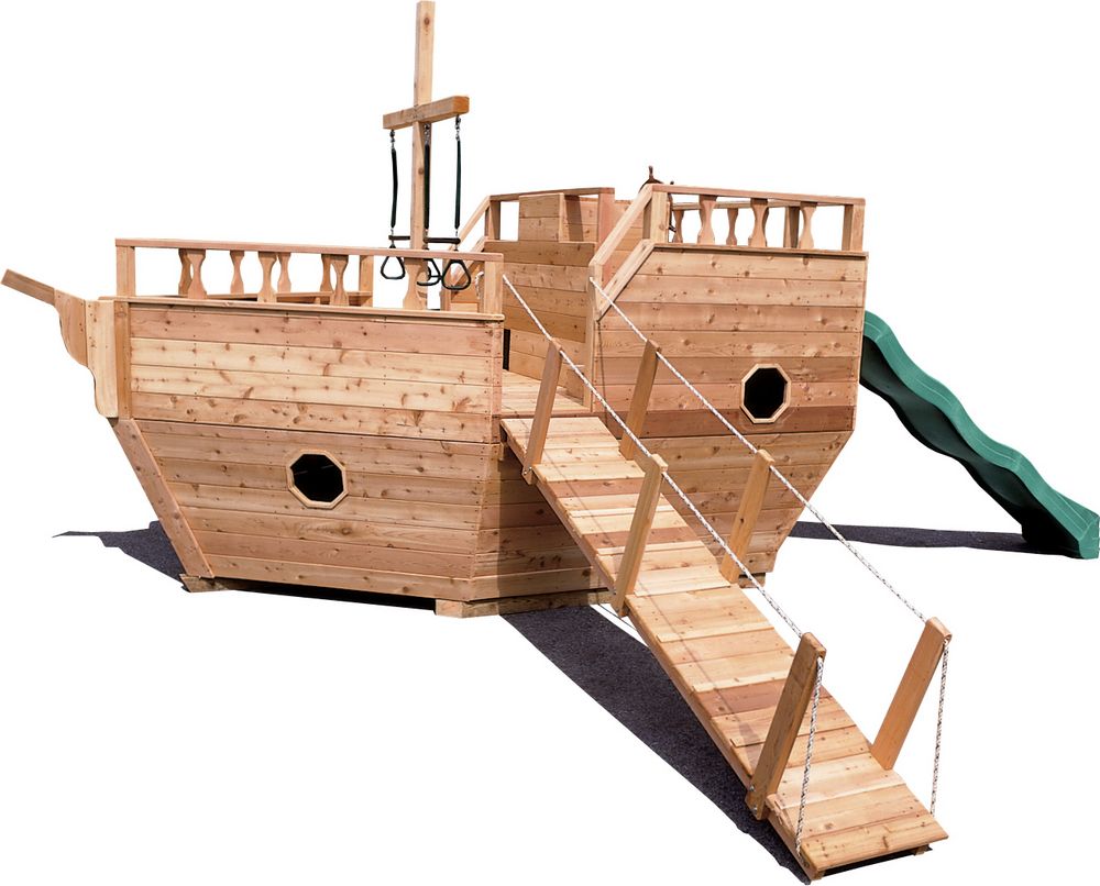 Wooden Playground Equipment, Small Wooden Play Structure