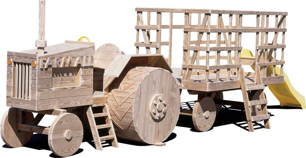 Wooden Playground Equipment | Wooden Play Yard Structures