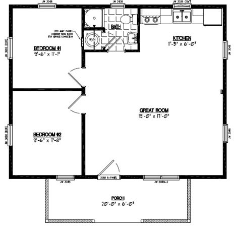 Pioneer Floor Plan #24PR1201