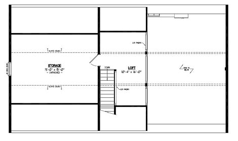 Certified Floor Plan - Mountaineer Deluxe Upstairs Floor Plan - #28MD1405 - 28 x 48