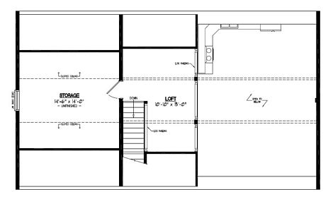 Certified Floor Plan - Mountaineer Deluxe Upstairs Floor Plan #26MD1404 - 26 x 44