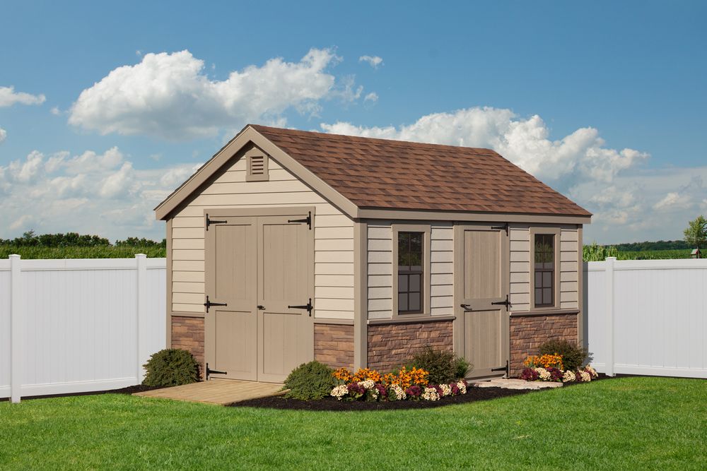 handy home avondale 10x8 wood storage shed kit with floor