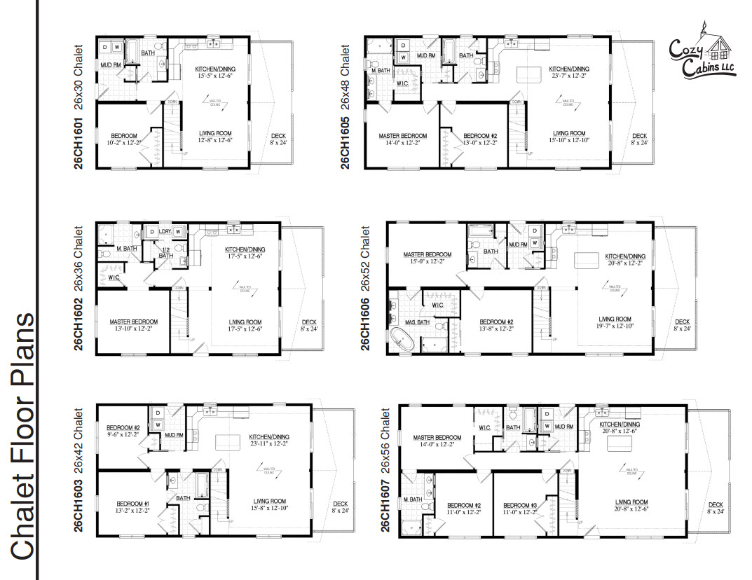 Certified Log Home Floorplans - Chalet